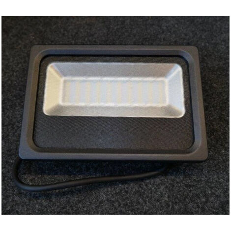 Projecteur extérieur LED 30W noir 210x145x50mm 4000K 2900lm 120° alim 230V IK08 IP65 MB EXPERT
