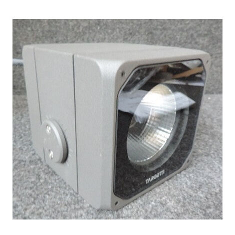 Projecteur extérieur LED 34W orientable anthracite 154.5x147x192mm 4000K 4097lm 230V faisceau 33° IK10 IP66 Dart Medium Targetti