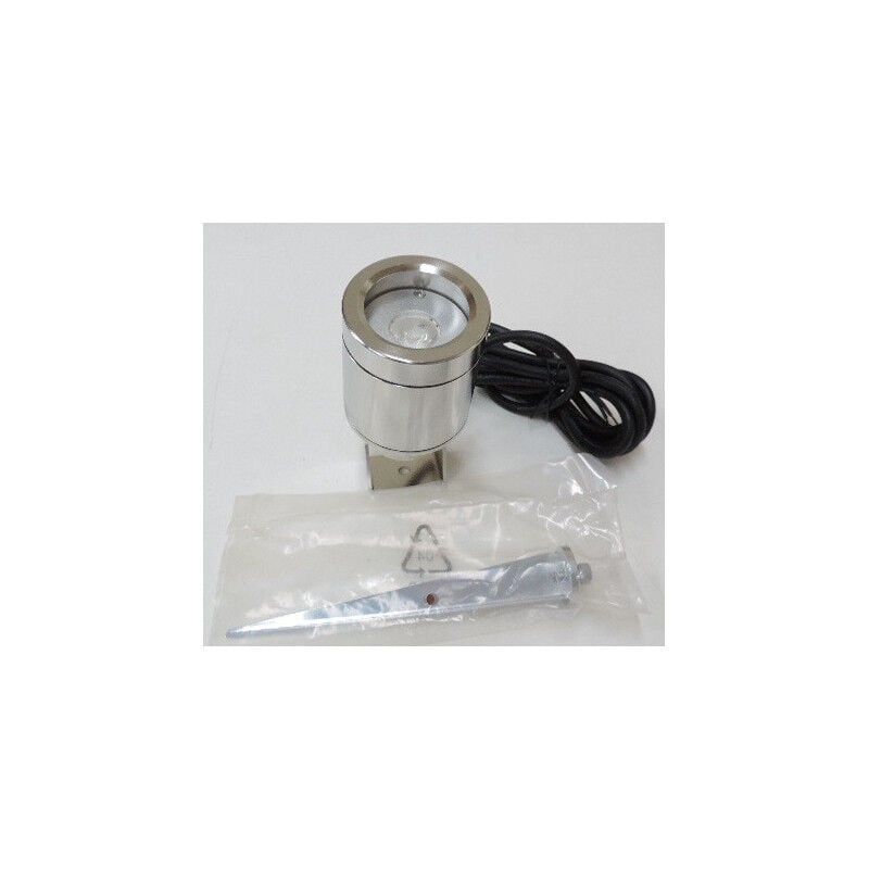 Projecteur exterieur led 3W sur piquet en inox 316L 3000K alim 24V (non inclus) étanche IP65 pico