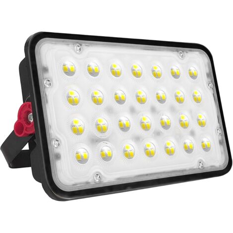 Pack De 4 Spots LED Extérieurs 10W - 1000 Lm, Blanc Chaud 3300K, IP65, Support Réglable 180°, Pour Jardin