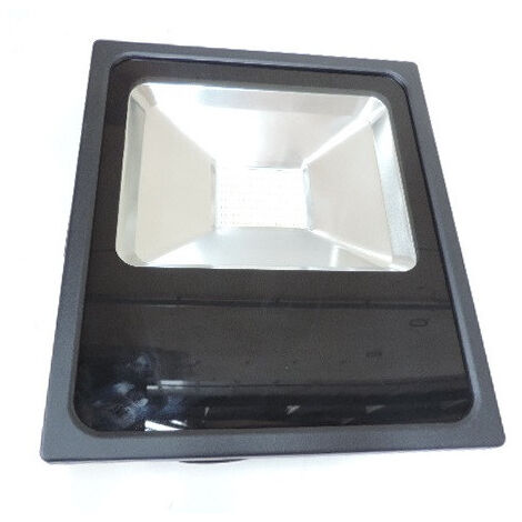 Projecteur exterieur LED 70W noir 338x294x83mm SMD blanc naturel 4000K 6800lm 230V standard 120° IK08 IP65 ultra mince AC