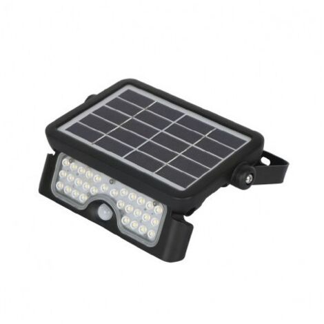 PROJECTEUR EXTERIEUR LED SOLAIRE NOIR 5W 4000K IP65