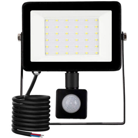 Projecteur extérieur LED,30W Lumière d'extérieure à détecteur de mouvement 6500K Spot LED Extérieur,IP66 Lampe de Sécurité,pour Jardin Chantier Terrasse Garage Pelouse fête Éclairage E