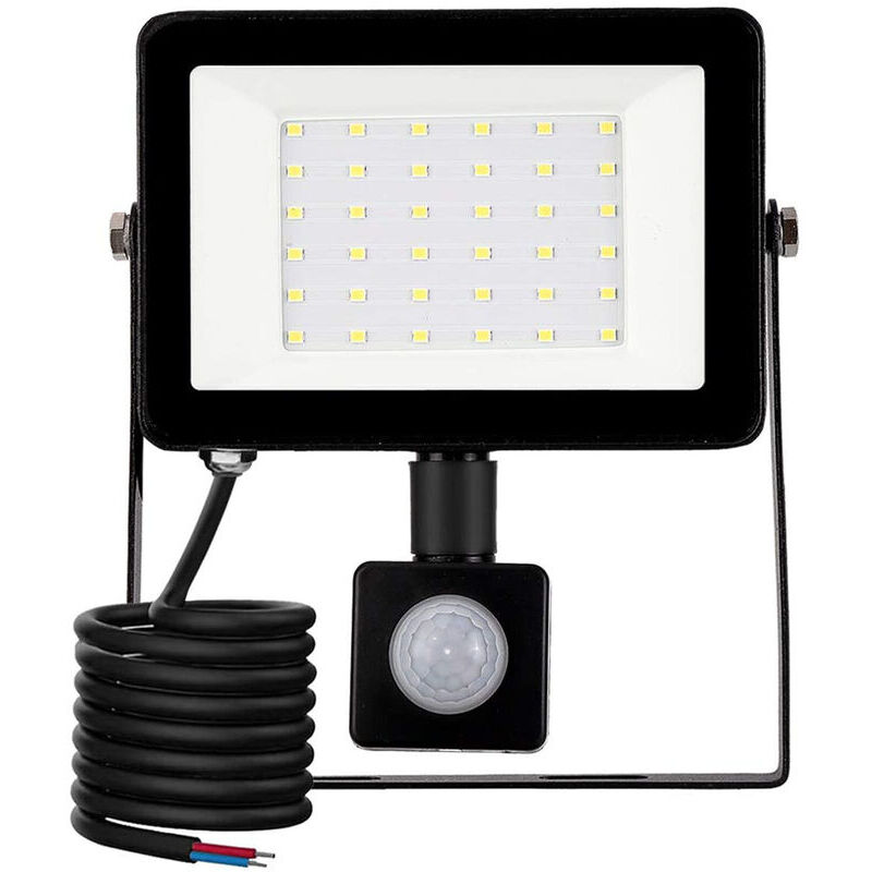 Projecteur extérieur LED,30W Lumière d'extérieure à détecteur de mouvement 6500K Spot led Extérieur,IP66 Lampe de Sécurité,pour Jardin Chantier