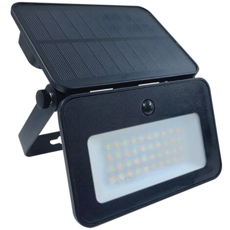 Projecteur extérieur solaire à LED avec détecteur de mouvement - 1000 lumens - IP65