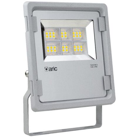 ARIC 51318, Projecteur extérieur connecté noir IP65 LED 25W RGB-W