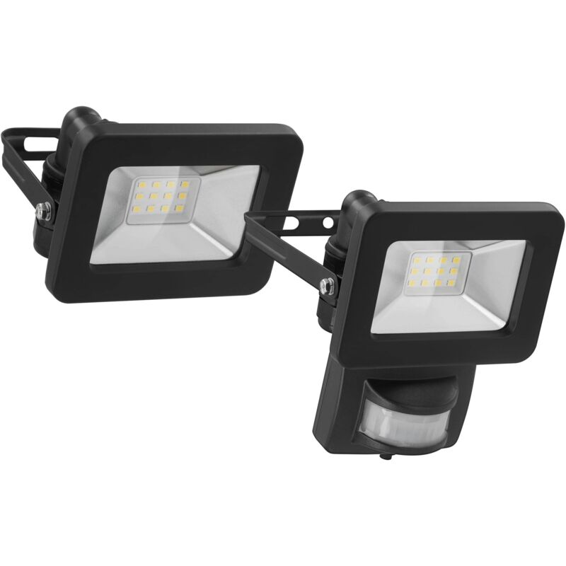 Projecteur extérieur à LED avec détecteur de mouvement noir, 20W - 1700lm Goobay Projecteur extérieur à LED avec détecteur de mouvement noir, 20W - 1700lm Goobay