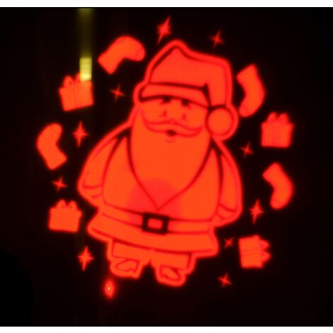 Projecteur façade Père Noël rouge Rouge