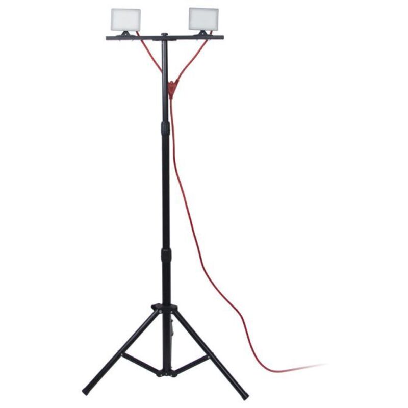 Xanlite - Projecteur de Chantier led sur Pied, Filaire, x2 Têtes, 10 w, 2 x 800 Lumens - PR10W2T Xanlite - Projecteur de Chantier led sur Pied, Filaire, x2 Têtes, 10 w, 2 x 800 Lumens - PR10W2T