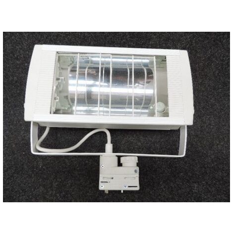 Projecteur fluo 36W orientable blanc pour rail 3 allumages 230V asym lampe 2G10 (non incl) 230V IP20 TIMEE TRAJECTOIRE 211001