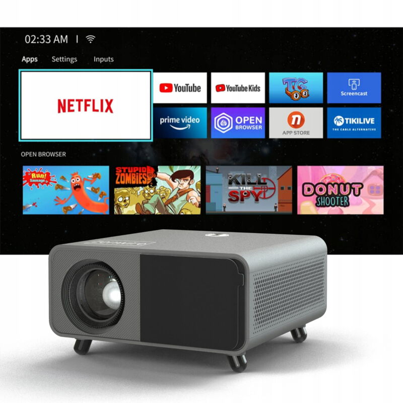 Projecteur Full HD 4K Android WiFi X5