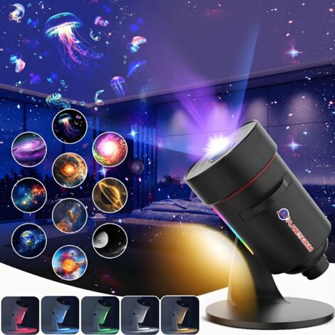 Projecteur Galaxie LED 4K pour Chambre, Plafond Étoilé Noir, Lampe Astronomique