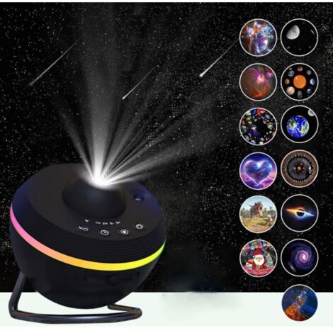 Projecteur Galaxie, Projecteur Ciel Etoile Galaxie Star Planetarium Veilleuse Ciel Étoilé Plafond avec Bande Lumineuse, Meteor and Galaxy Projector pour Enfant Adulte Chambre Cadeau de Noël