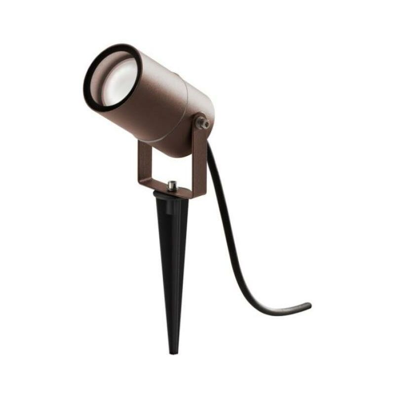 Projecteur Gea Luce avec pointe ip65 1xgu10 marron - ges1131
