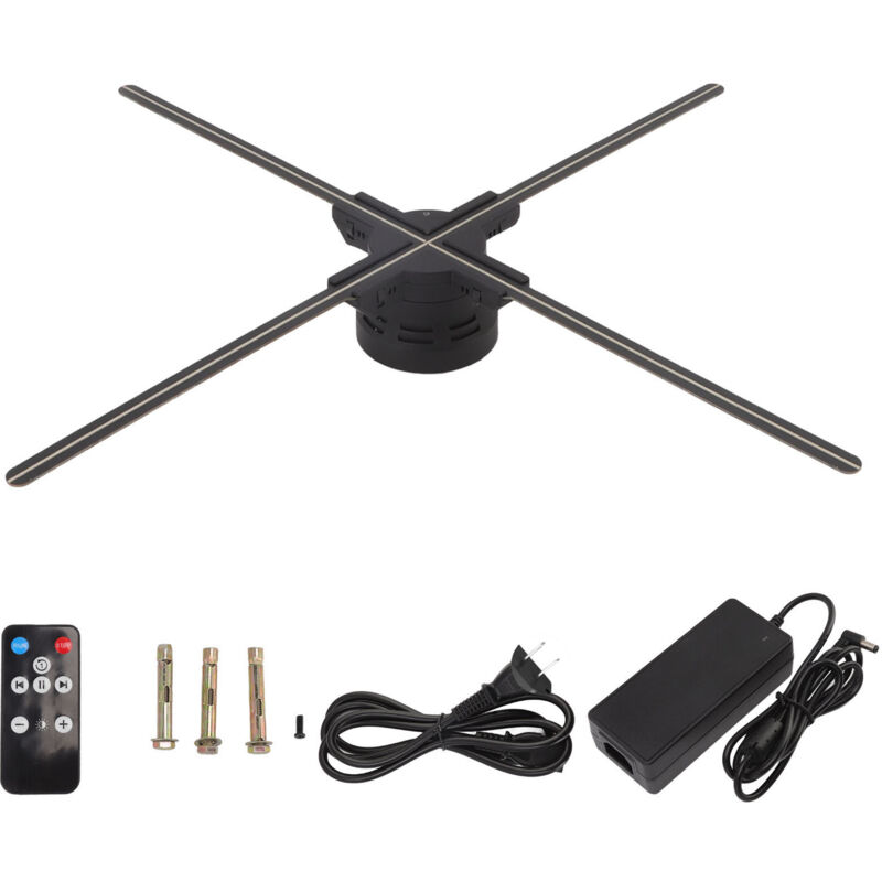 Projecteur Holographique 1600x720 60cm avec Télécommande - Ventilateur Hologramme pour Publicité Bars et Fêtes - 100‑240V Prise US Projecteur Holographique 1600x720 60cm avec Télécommande - Ventilateur Hologramme pour Publicité Bars et Fêtes - 100‑240V Prise US