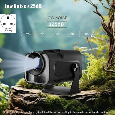 Projecteur HY320 Mini Native 720P Android 11 200ANSI Wifi6, Prise--