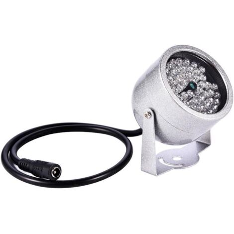 Projecteur infrarouge à 48 LED, compatible avec les caméras de sécurité infrarouges.