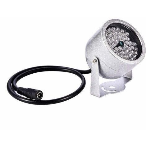 Projecteur infrarouge à 48 LED, compatible avec les caméras de sécurité infrarouges.