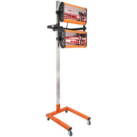 Projecteur infrarouge mobile avec support 2 x 1000 W