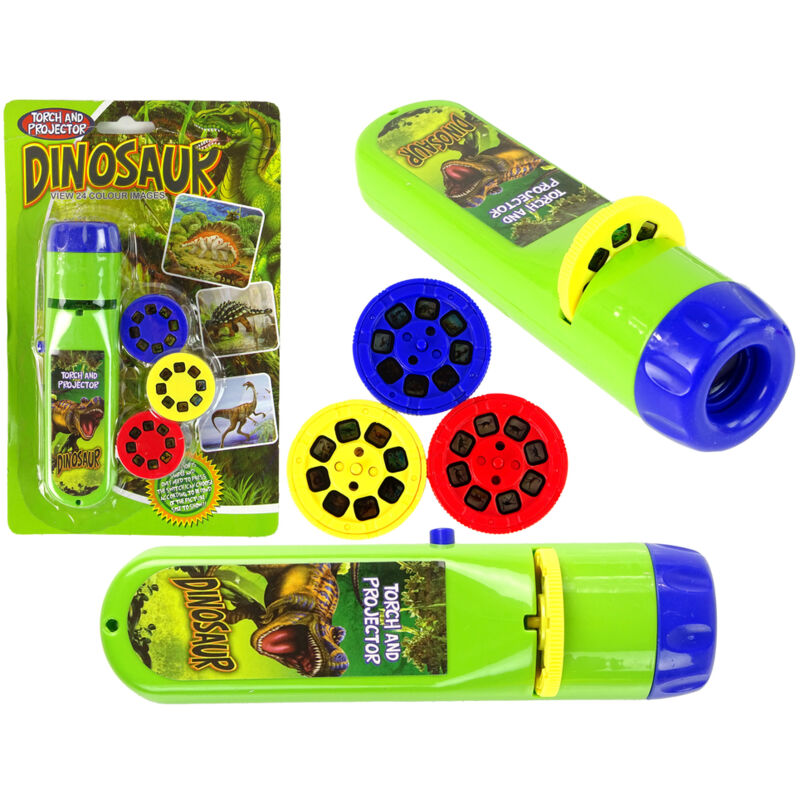 Projecteur lampe de poche dinosaures 24 diapositives