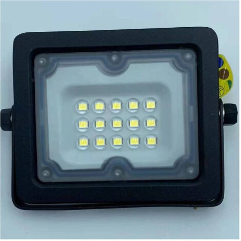 Projecteur Led 10 W Ultra Fin Noir Extérieur Ip65 Lumière Froide 6 500 K Naturel 4 000 K Fs10 W