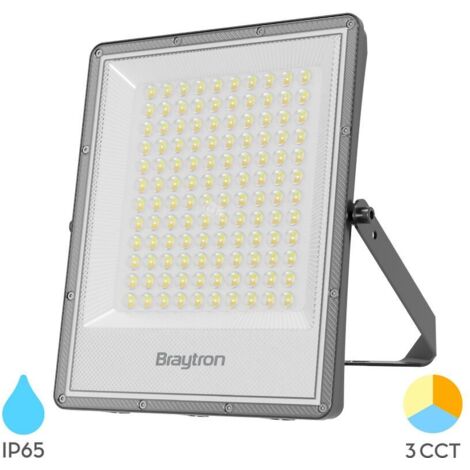 Projecteur LED 100W 3en1 11000lm IP65 IK06 – Gris