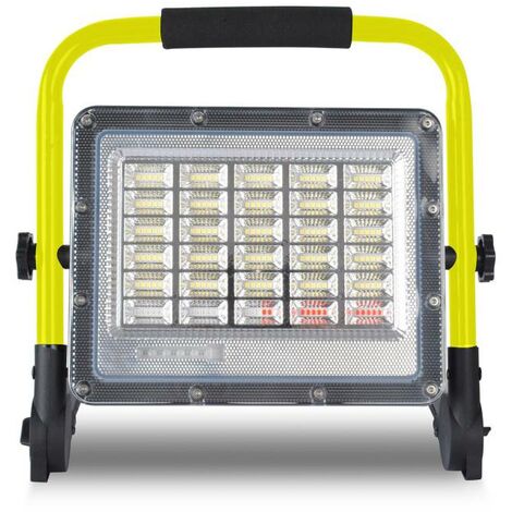 LEDBOX Projecteur LED, 100W avec batterie lithium rechargeable +