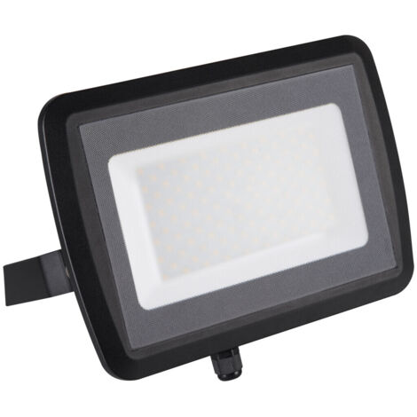 Projecteur LED 100W - IP65 - 9500lm - Blanc Naturel - Aluminium Noir