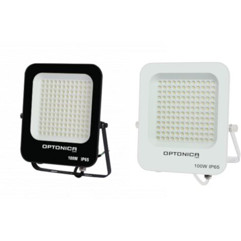 Projecteur LED 100W Noir Étanche IP65 9000lm 477W Blanc Naturel 4500K