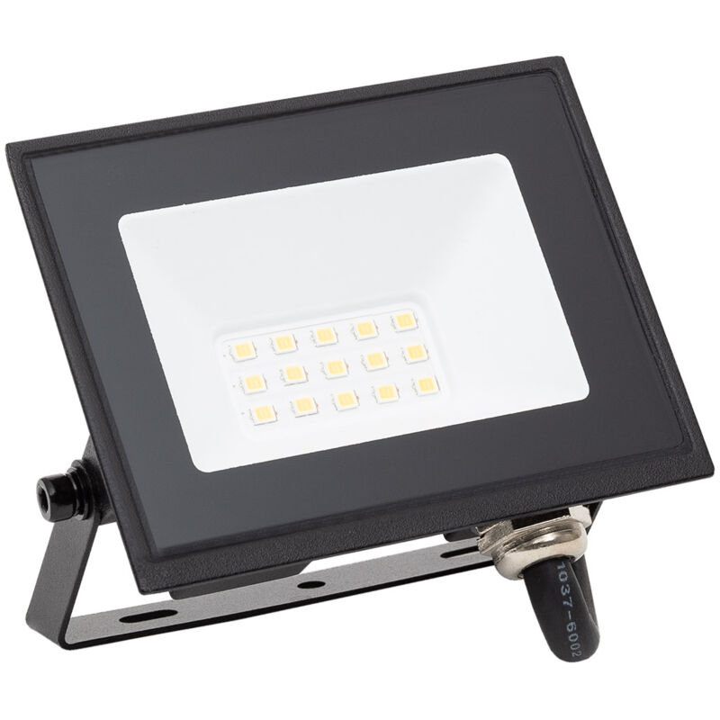 Projecteur led 10W 120lm/W IP65 S3 3000K Non Noir Blanc chaud
