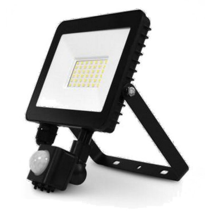 Projecteur led 30W noir avec détecteur Projecteur led 30W noir avec détecteur