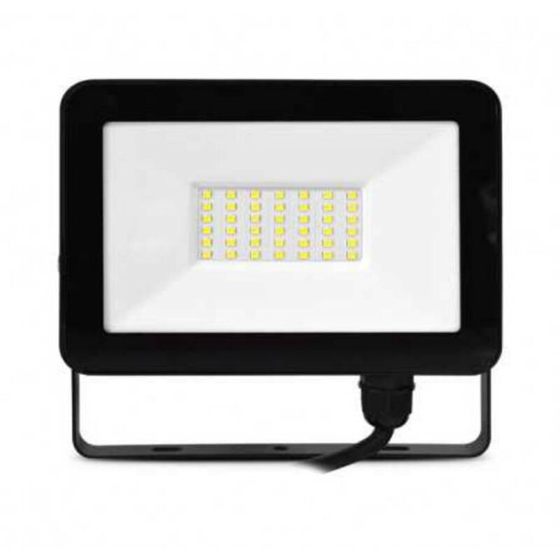 Lumos Slim Ii Projecteur 30w 3000k Plat Noir Ip65 Miidex Vision-El 100067 Lumos Slim Ii Projecteur 30w 3000k Plat Noir Ip65 Miidex Vision-El 100067