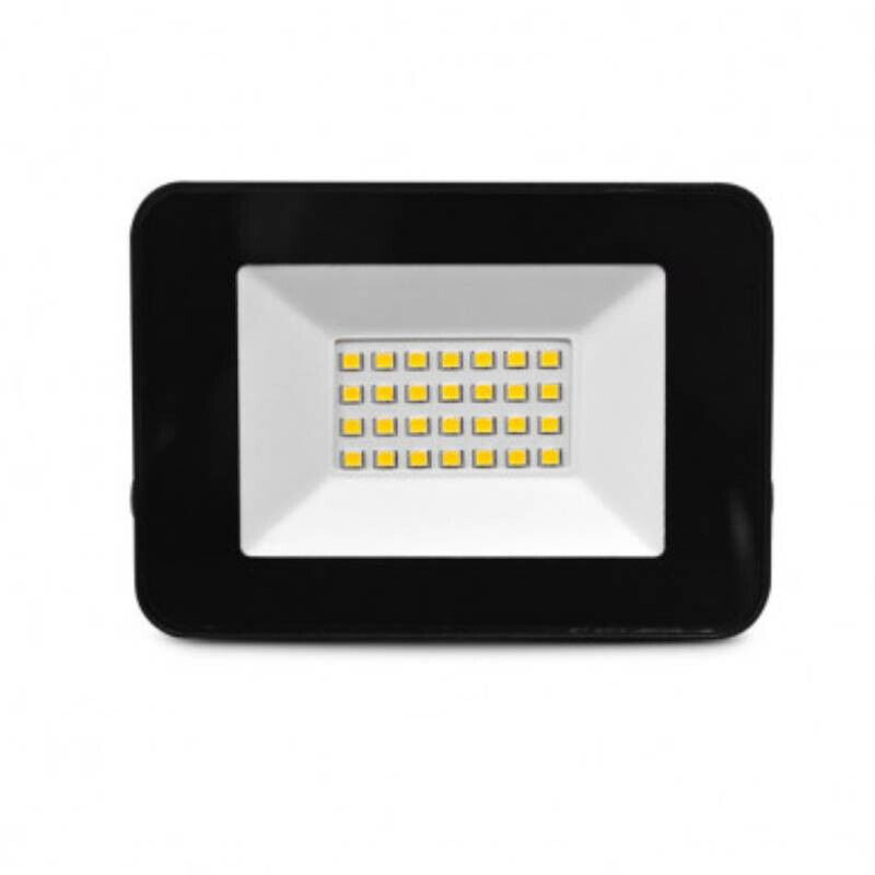 Projecteur LED Extérieur LUMOS SLIM - 20W Miidex Lighting® blanc-froid-6000k - noir