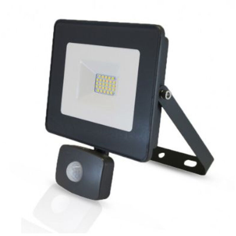 Projecteur led 20W gris avec détecteur