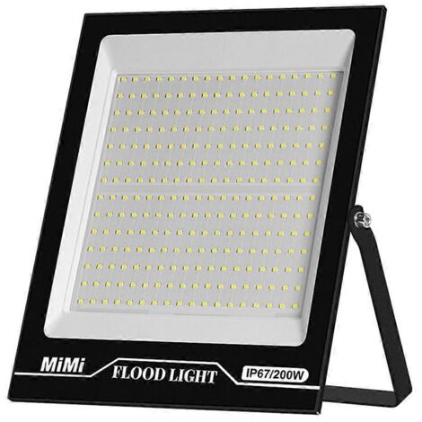 Projecteur LED 200 W à lumière chaude, étanche IP67, pour extérieur (voir photo)