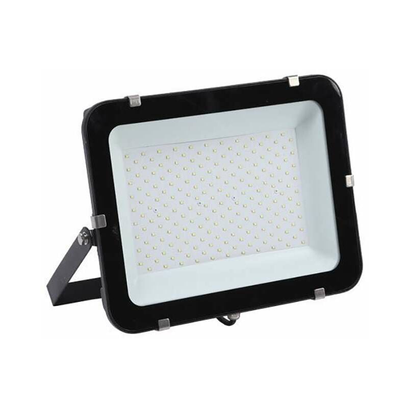 Projecteur led 200W (eq 1200W) Noir 24000lm IP65 Blanc du Jour 6000K