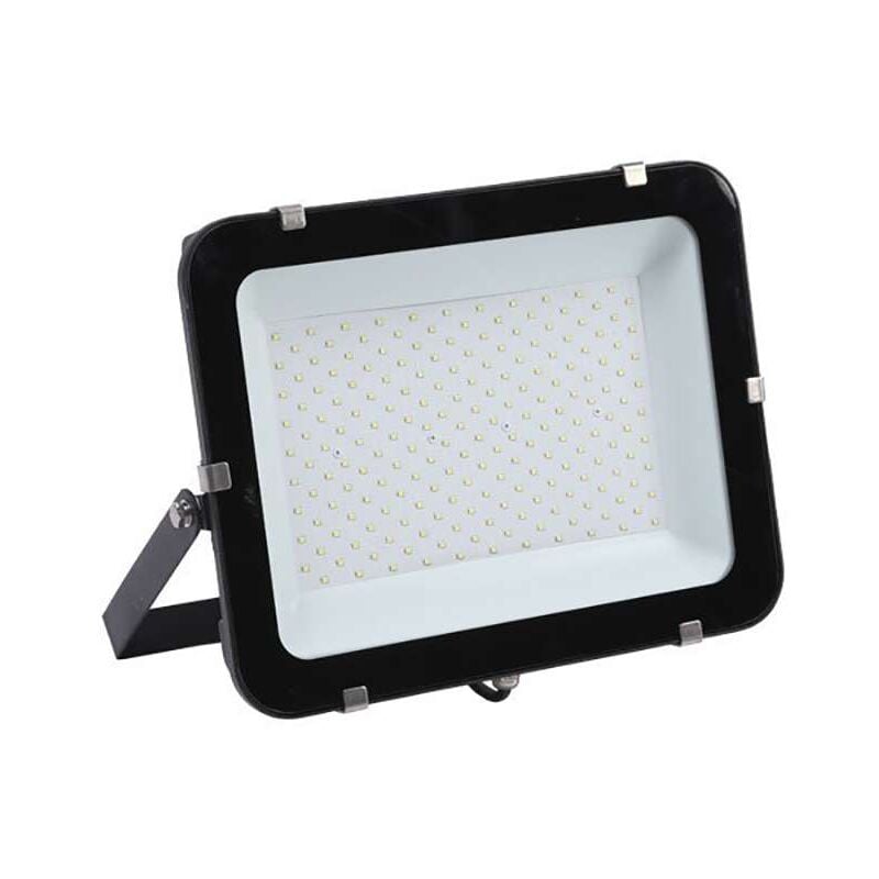 Projecteur LED 200W (eq 1200W) Noir 24000lm IP65 Blanc Naturel 4500K