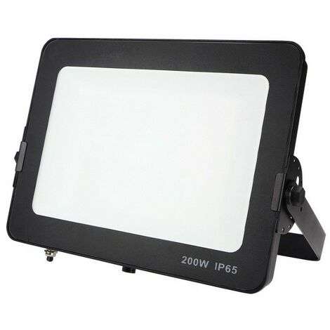 Projecteur LED 200W Noir Étanche IP65 Forte luminosité avec Osram Puce 22000 Lumens Blanc chaud 3000K garage jardin terrain de sport - Digilamp