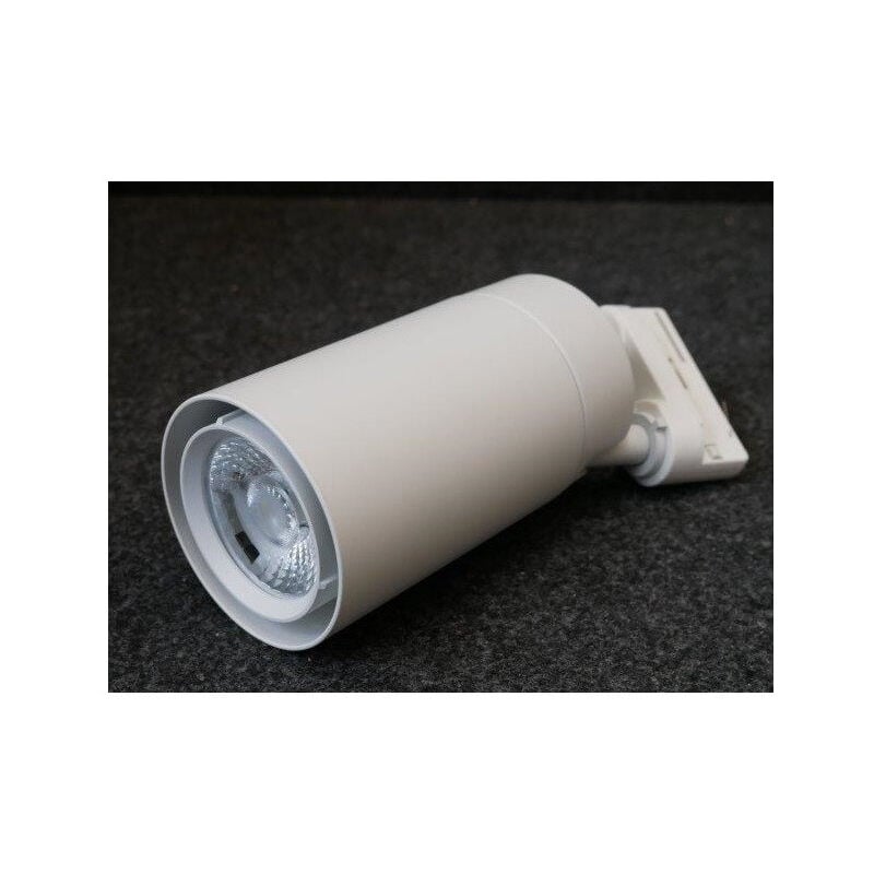Projecteur led 22W blanc orientable pour rail 3 allumages ø 85x154mm 4000K 38° 230V dimmable IP20 rafale 2