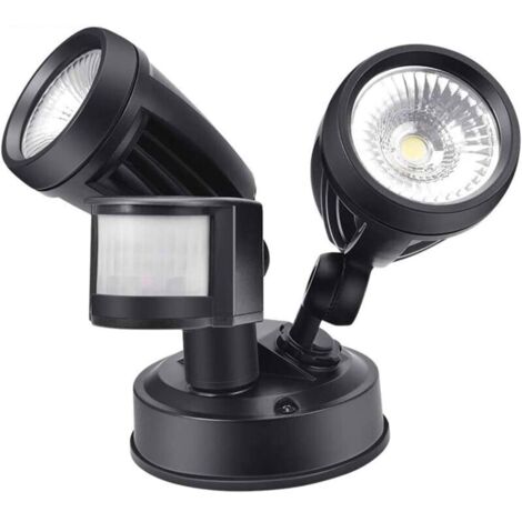 Projecteur LED, 26W capteur de mouvement, projecteur externe à LED IP65-6000K Lampe à lumière blanche et froide de basse consommation lampe [Classe d'efficacité énergétique A++] [Classe énergétique F]