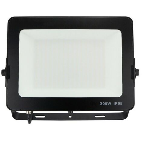 Projecteur LED 300W Noir Étanche IP65 Forte luminosité avec Osram Puce 33000 Lumens Blanc chaud 3000K garage jardin terrain de sport - Digilamp