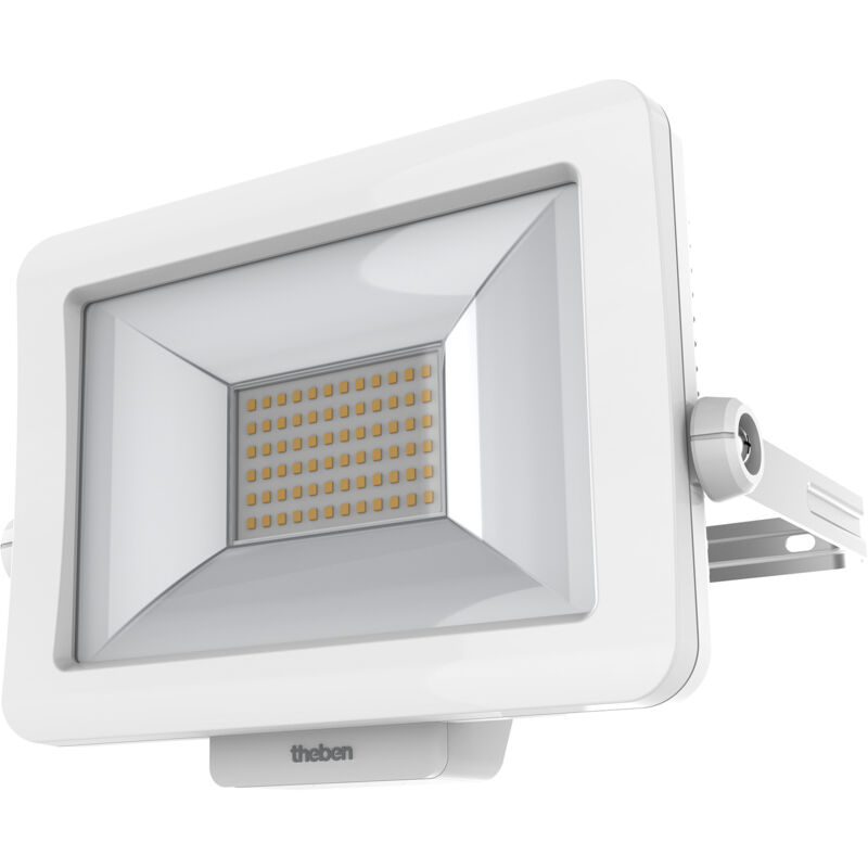 1020694 theLeda B30L w wh Projecteur à led de 30 w, rotatif à 360°, 3000 k, blanc chaud - Theben