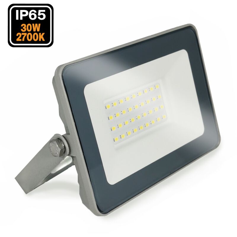 Europalamp – Projecteur LED 30W – Lumière blanche chaude 3000K – Étanche IP65 pour extérieur – 2480 lumens – Installation facile Europalamp – Projecteur LED 30W – Lumière blanche chaude 3000K – Étanche IP65 pour extérieur – 2480 lumens – Installation facile