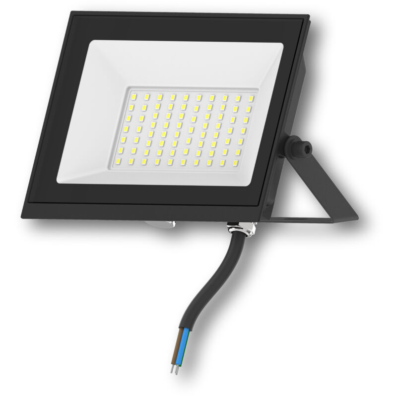 Projecteur led 50W 120lm/W IP65 S3 4000K Non Noir Blanc neutre