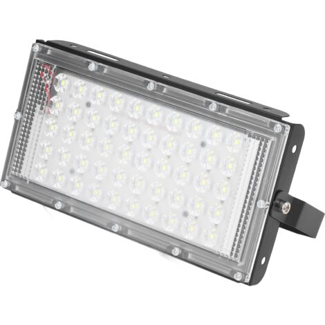 Projecteur LED, 50W 12V Imperméable Blanc Brillant Cours Jardins Projecteur, IP66 Lampe D'éclairage Décoratif De Pelouse Extérieure