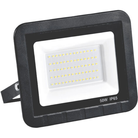 Projecteur LED 50W 6500K 120° IP65 étanche noir Polux