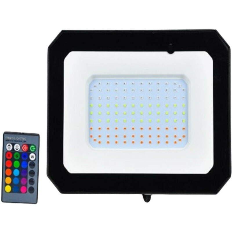 Projecteur LED 50W IP65 RGB avec Contrôleur IR RGB 120º