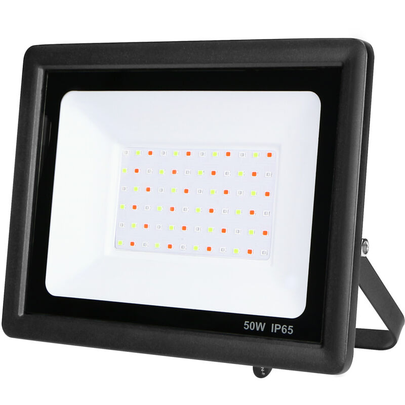 Projecteur led 50W Noir Étanche IP65 4500lm 250W rgb Multicolore