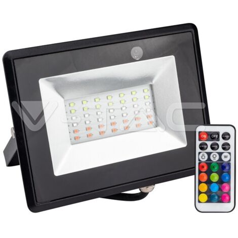 Projecteur LED 50W RGB avec télécommande