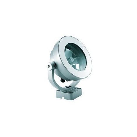 Projecteur Led 5W argent Ø 240mm luxeon blanc froid 6000K faisceau 2° alim élec extérieur IP66 BCP725 BEAMER PHILIPS 478258